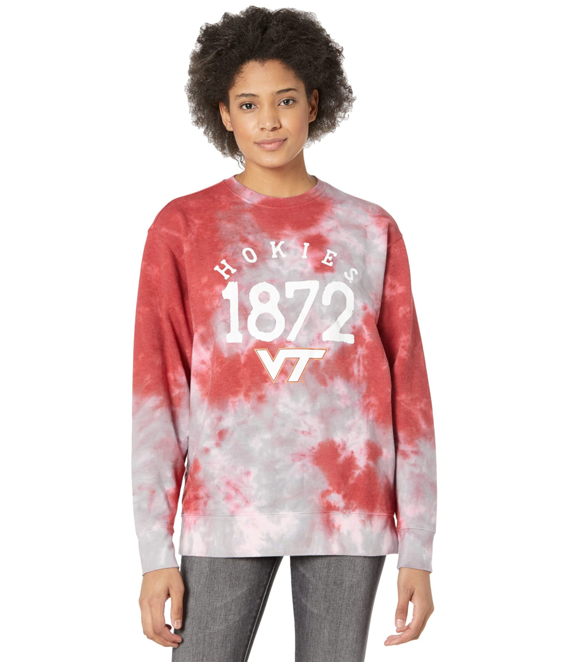 Virginia Tech Hokies Tie-Dye Sweatshirt Lauren James