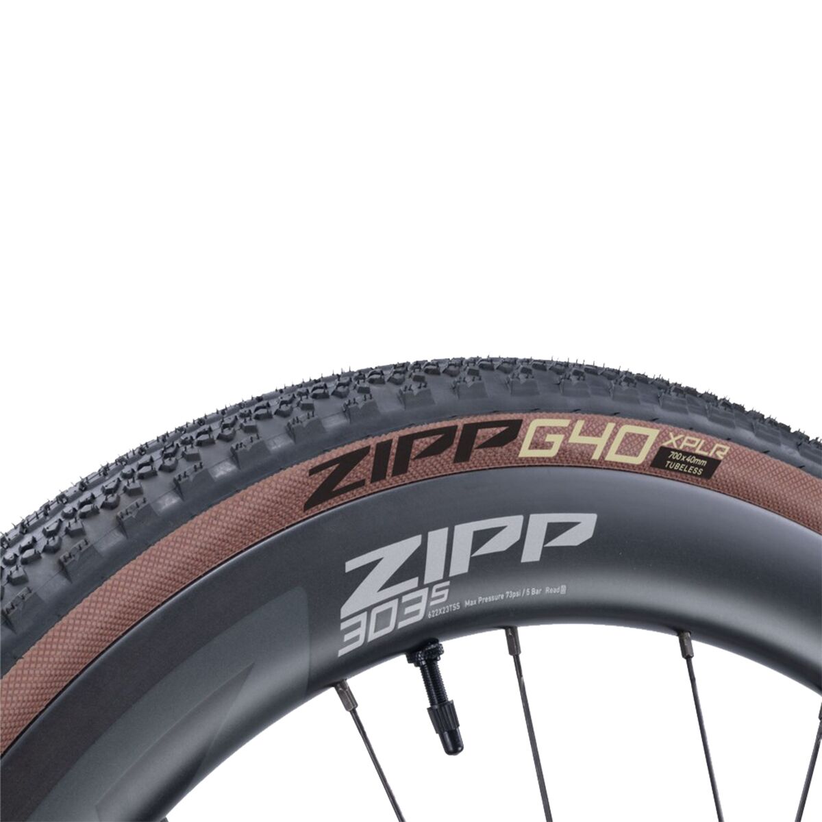 Велосипедная шина G40 XPLR Tubeless 40мм, защита от проколов, 30-65psi, 127 TPI Zipp