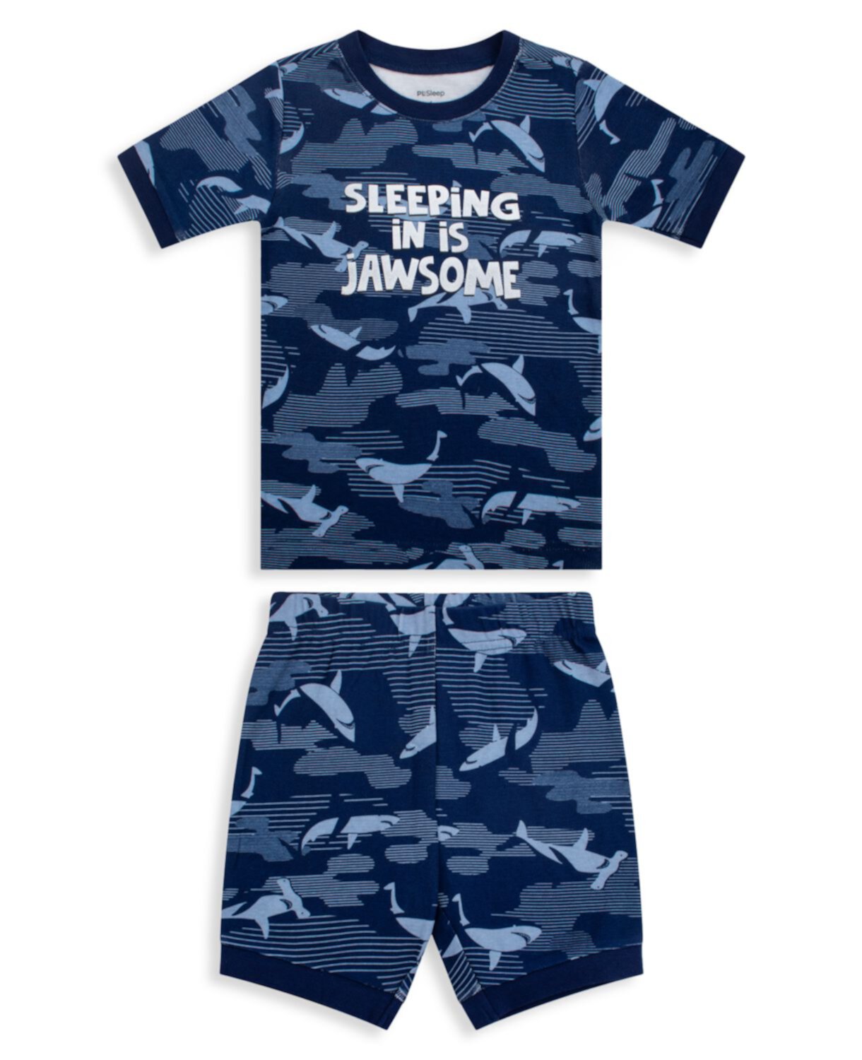 Little Boy's & amp; Комплект из двух частей пижамы с принтом акул для мальчиков Petit Lem