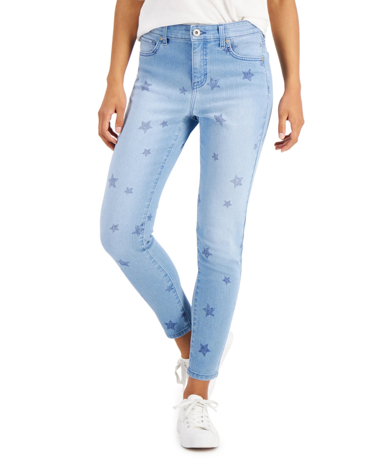 Star Toss Skinny Ankle Jeans, Created for Macy's Style & Co