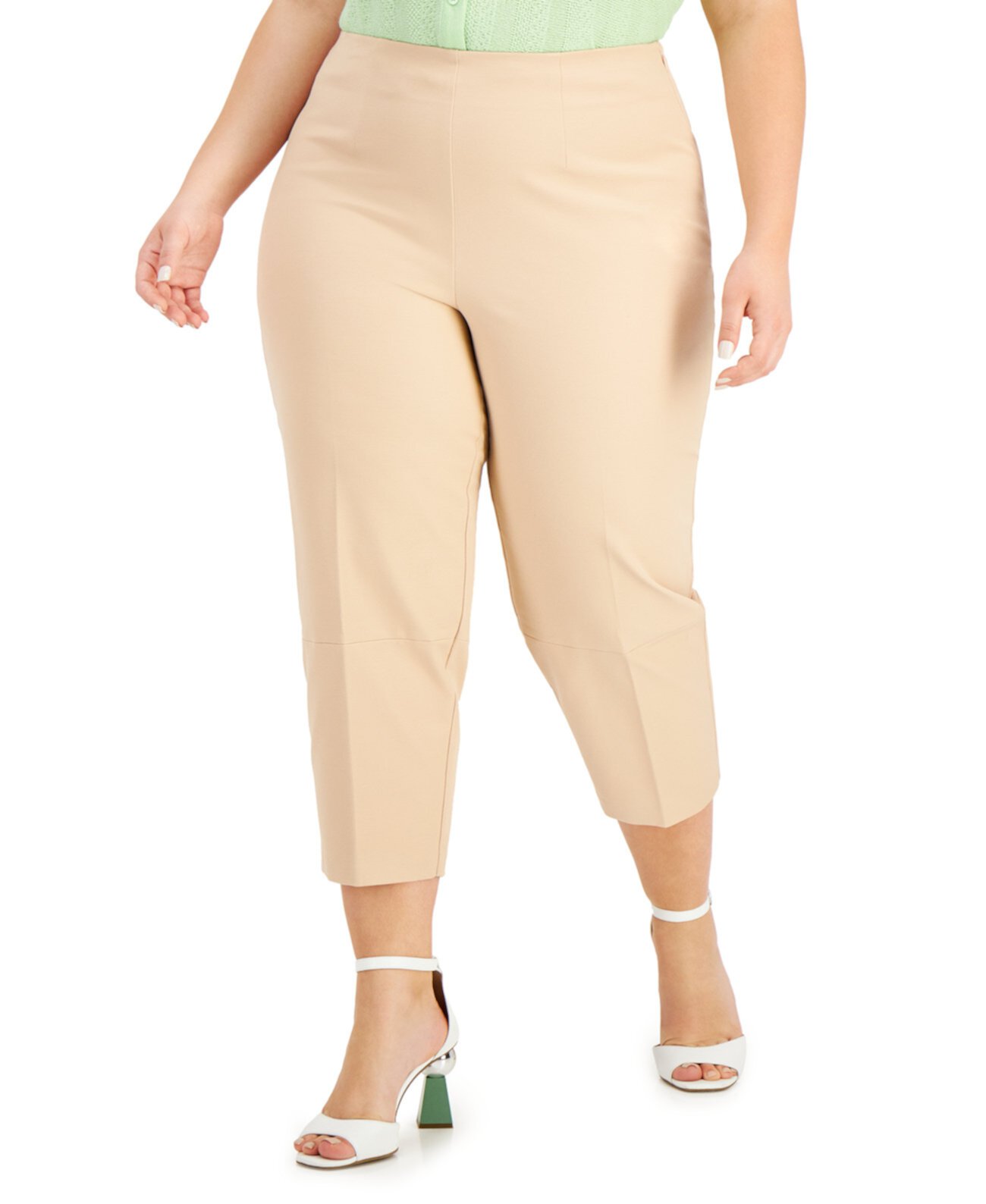 Plus Size High-Waist Cropped Pants, Created for Macy's Alfani