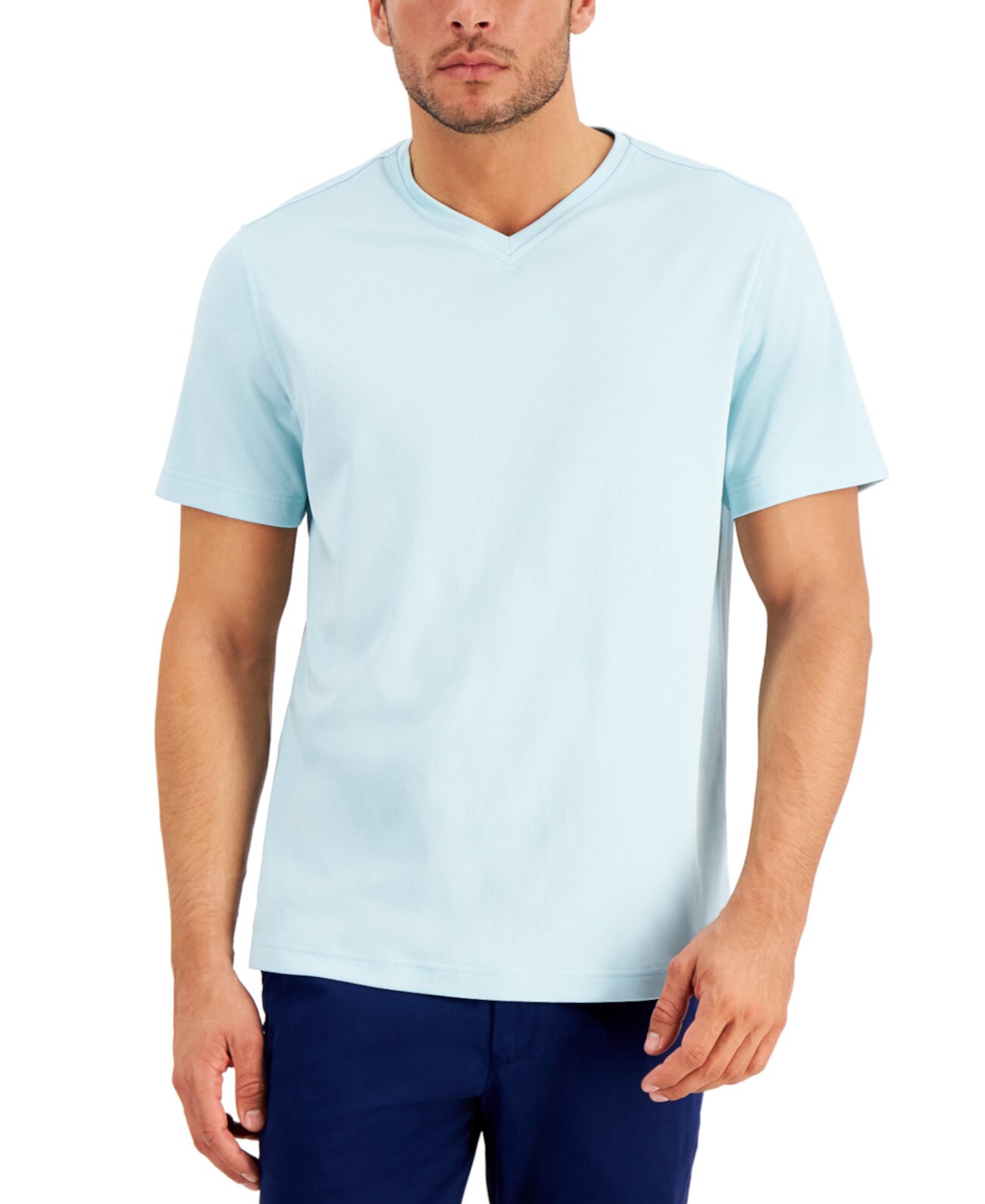 Мужская футболка с V-образным вырезом, созданная для Macy's Tasso Elba