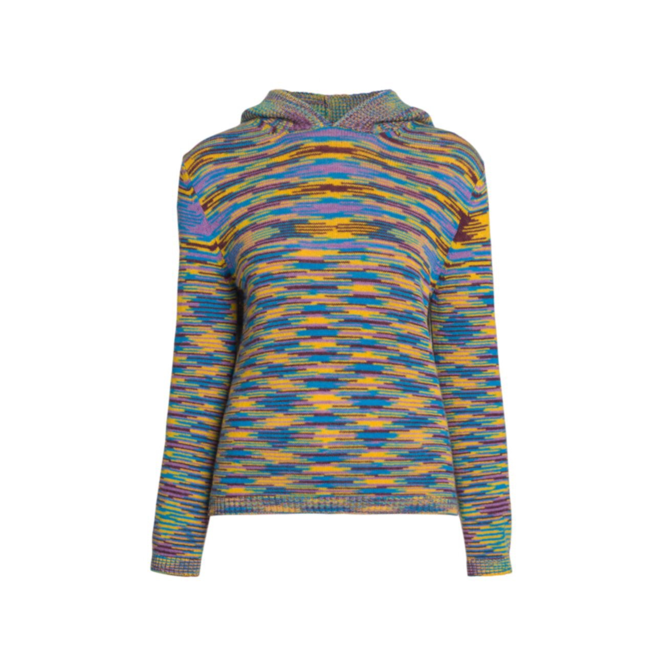 Разноцветный кашемировый свитер с капюшоном Missoni