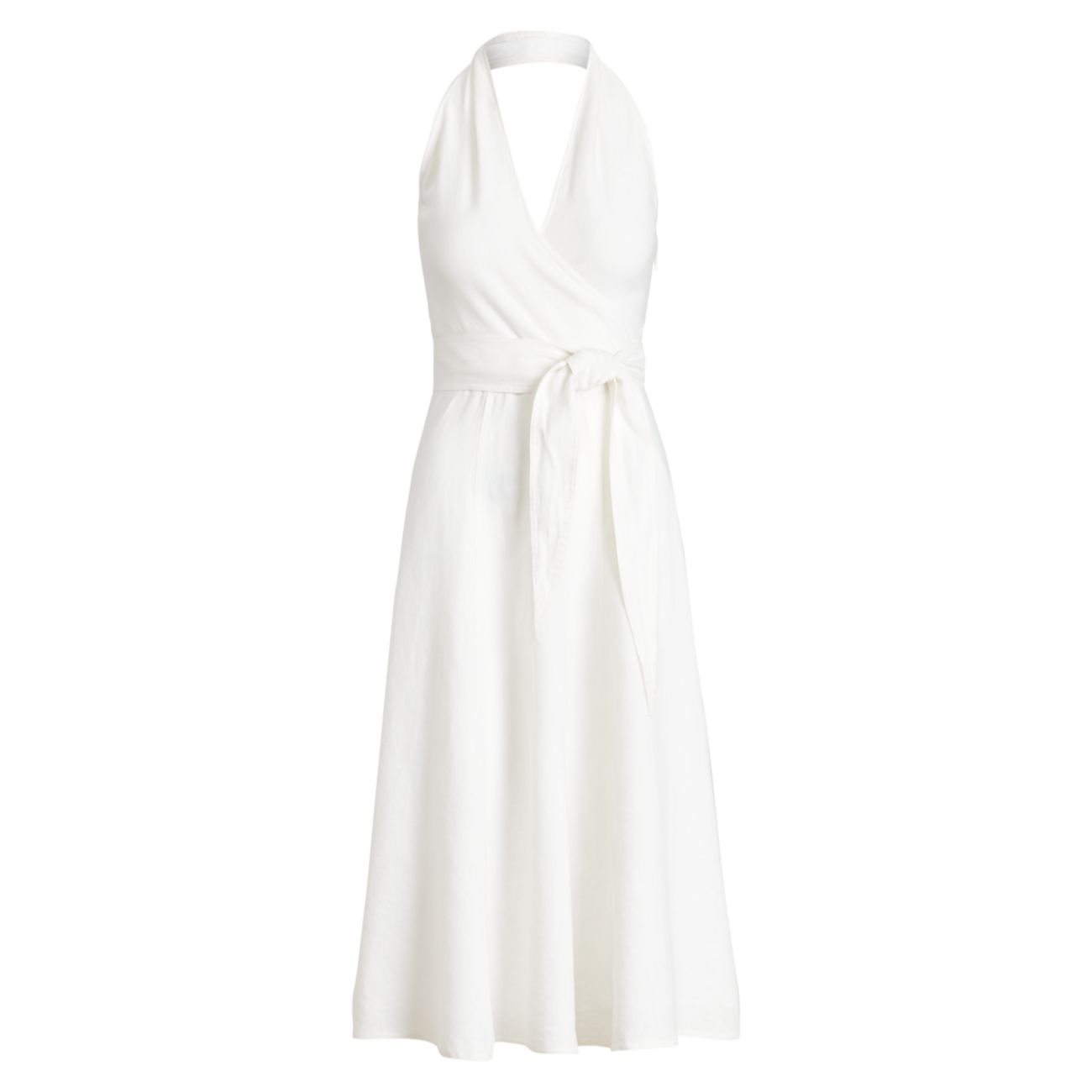 Льняное платье с бретелькой на бретельках Polo Ralph Lauren