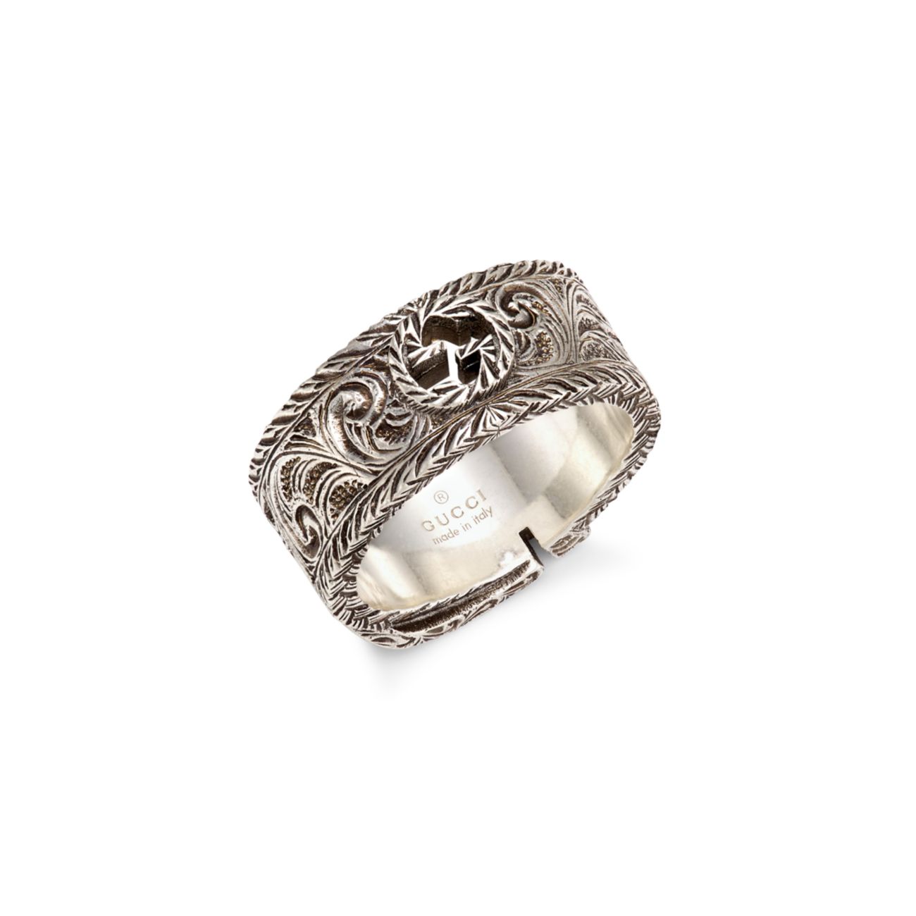 Садовое кольцо Gucci из стерлингового серебра GUCCI