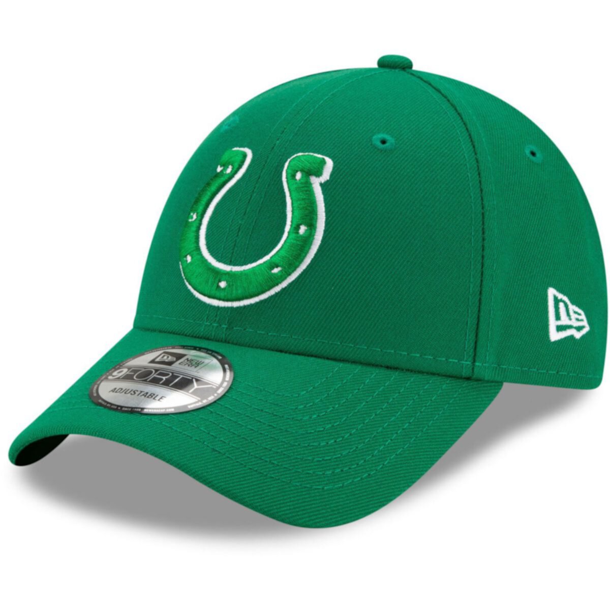 Men's New Era Kelly Green Indianapolis Colts St. Patrick's Day Redux 9FORTY Adjustable Hat New Era