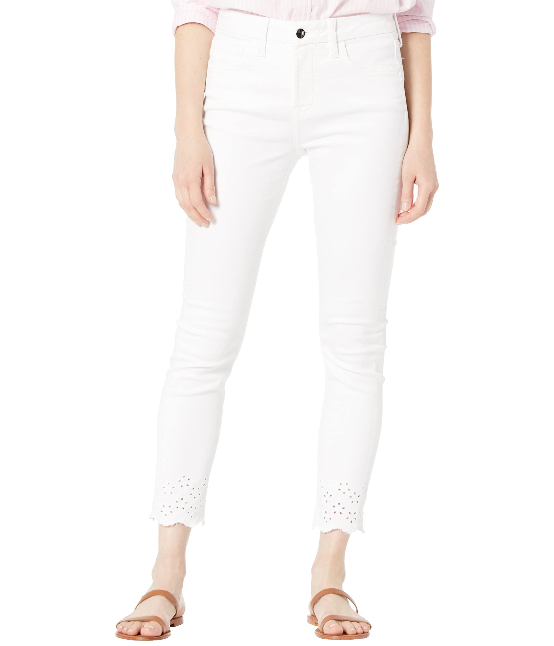 Ankle Skinny Jeans w/ Eyelet Hem Jen7