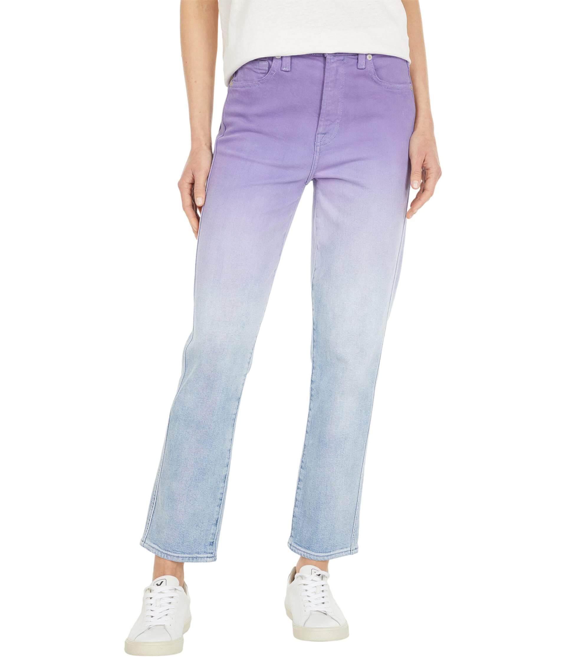 High-Waist Cropped Straight in Ombre Light Haven 7 For All Mankind