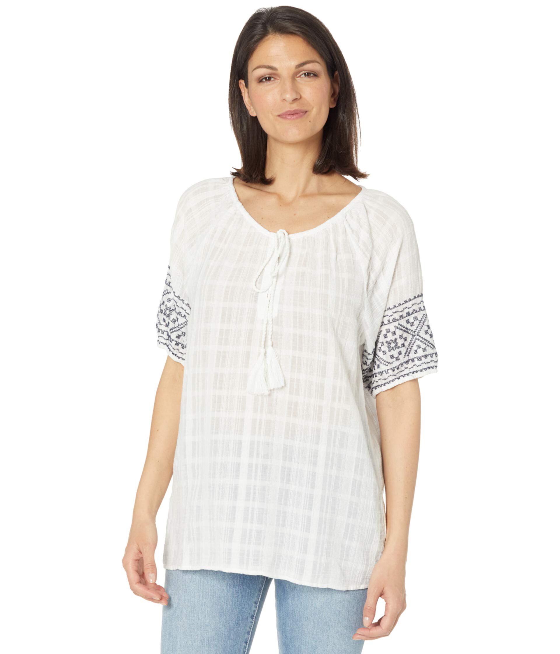 Short Sleeve Tate Embroidery Top Dylan by True Grit