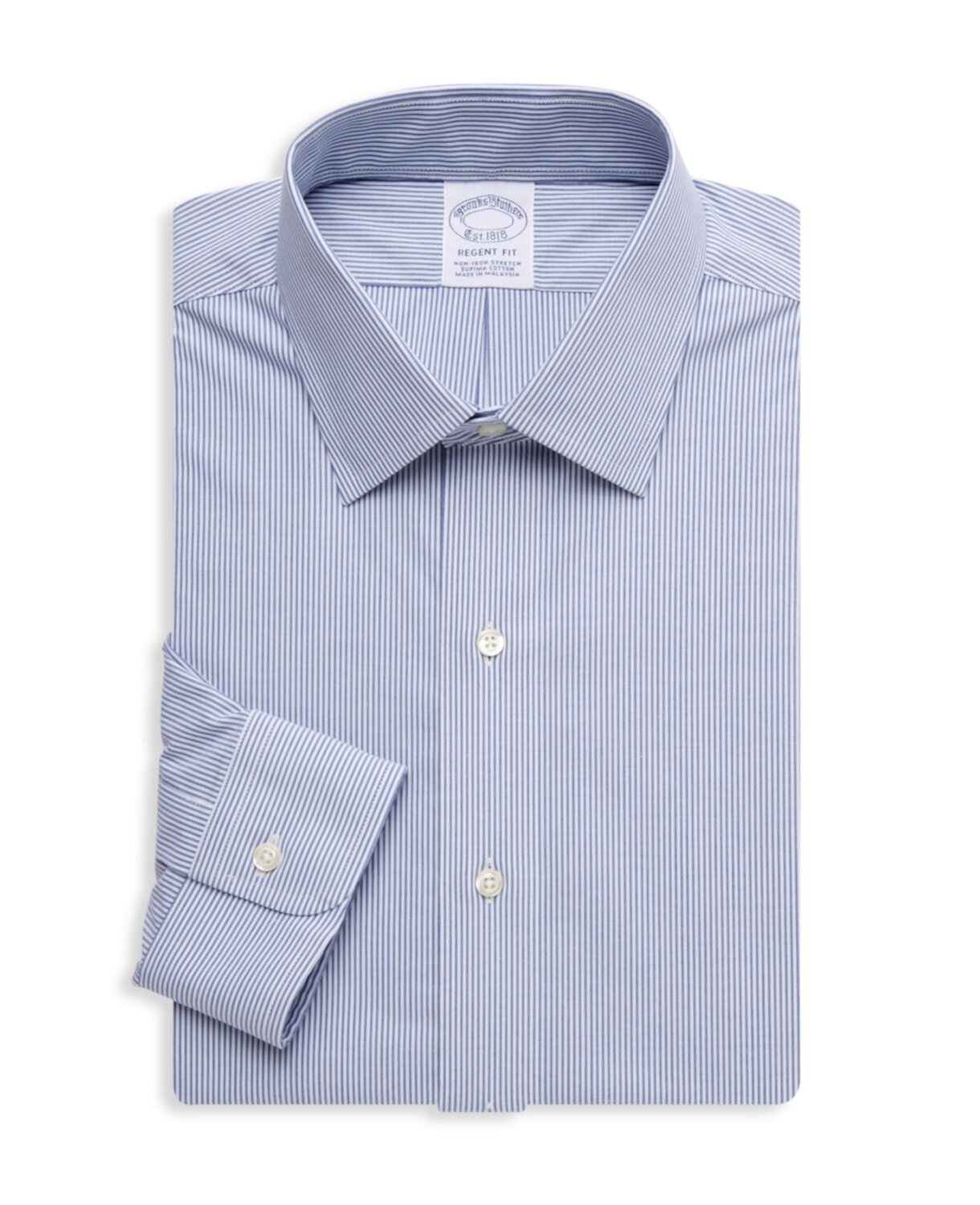 Классическая рубашка в тонкую полоску Regent-Fit Brooks Brothers