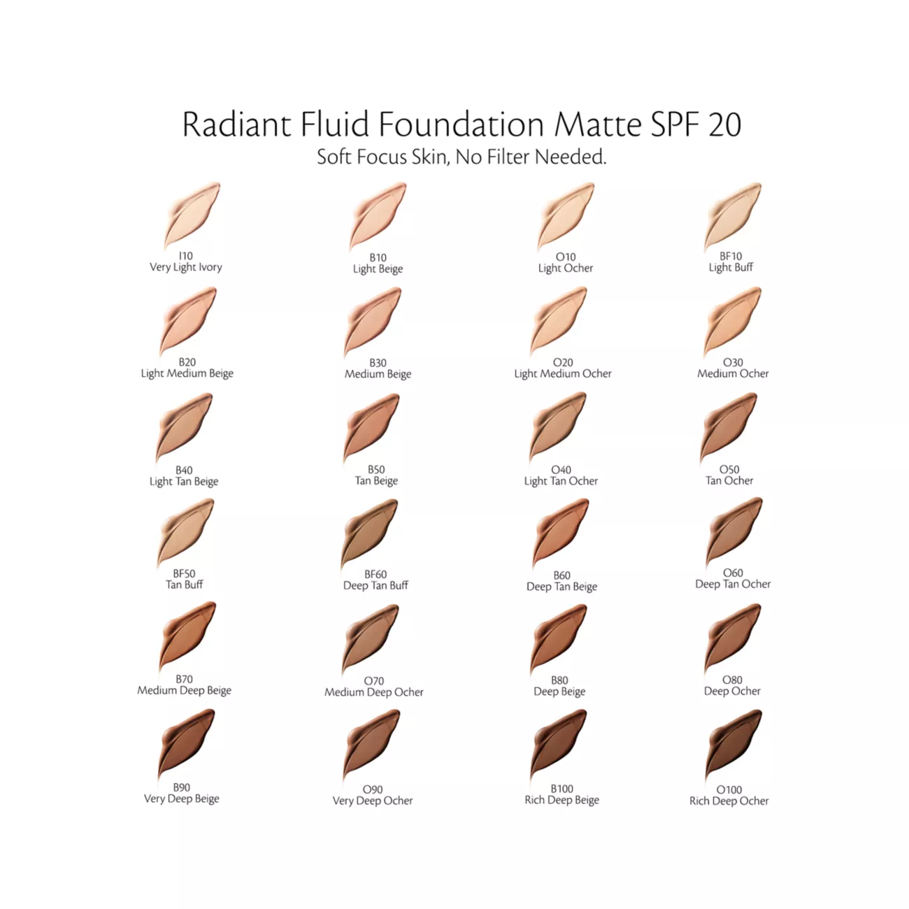 Radiant Fluid Foundation Matte Солнцезащитный крем широкого спектра SPF 20 Cle De Peau