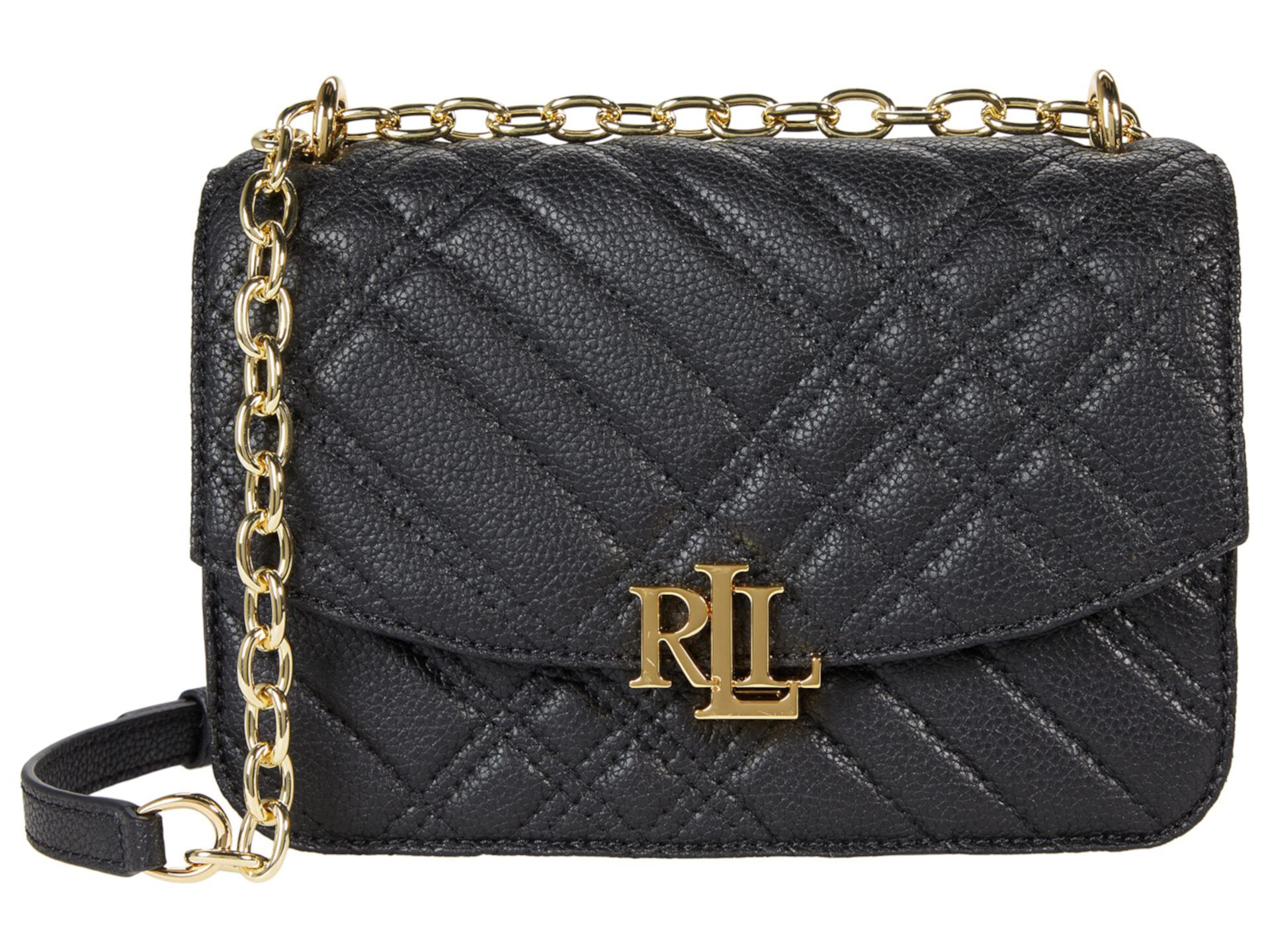 lauren ralph lauren madison pebbled leather crossbody