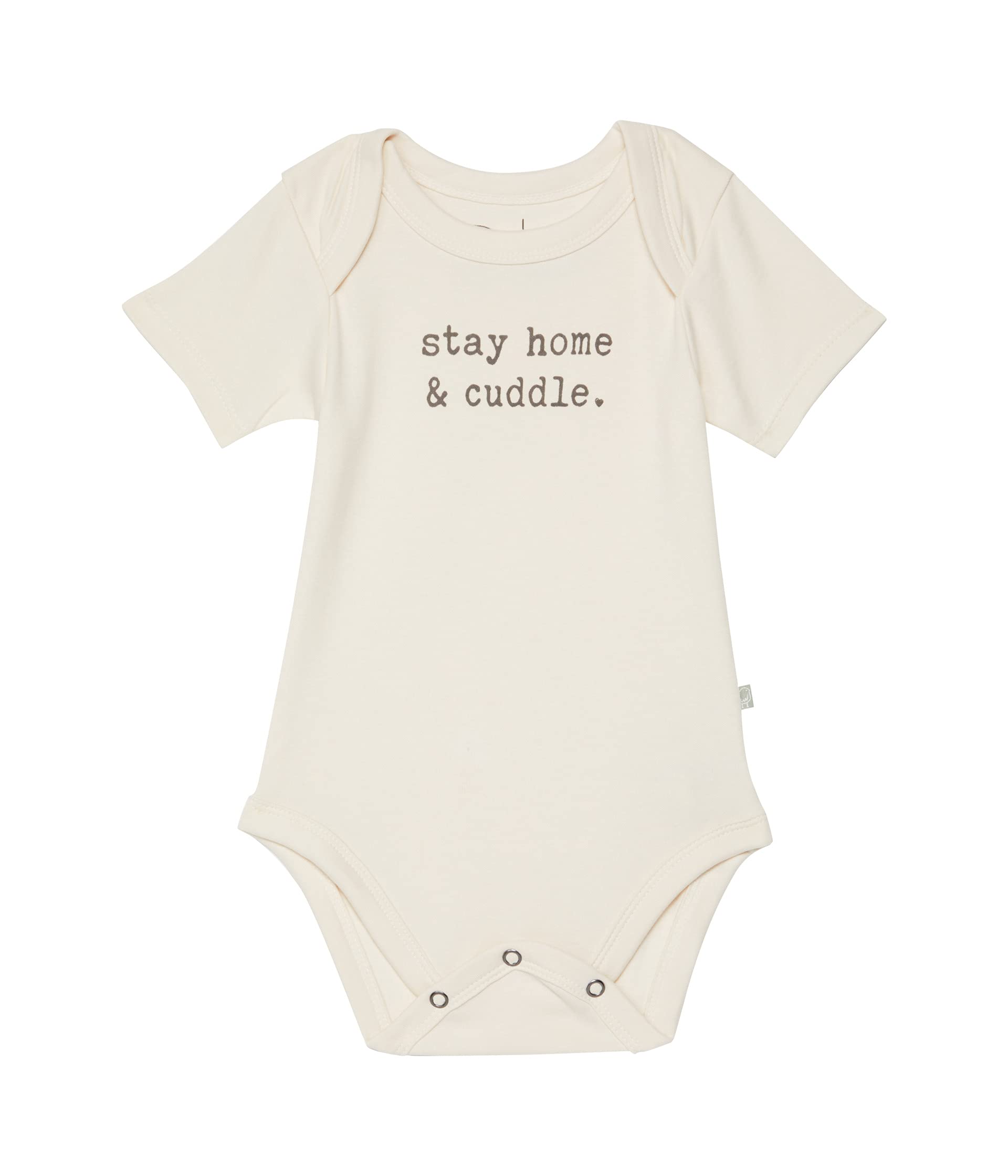 Боди Stay Home and Cuddle с короткими рукавами и рисунком на коленях (для младенцев) Finn + emma