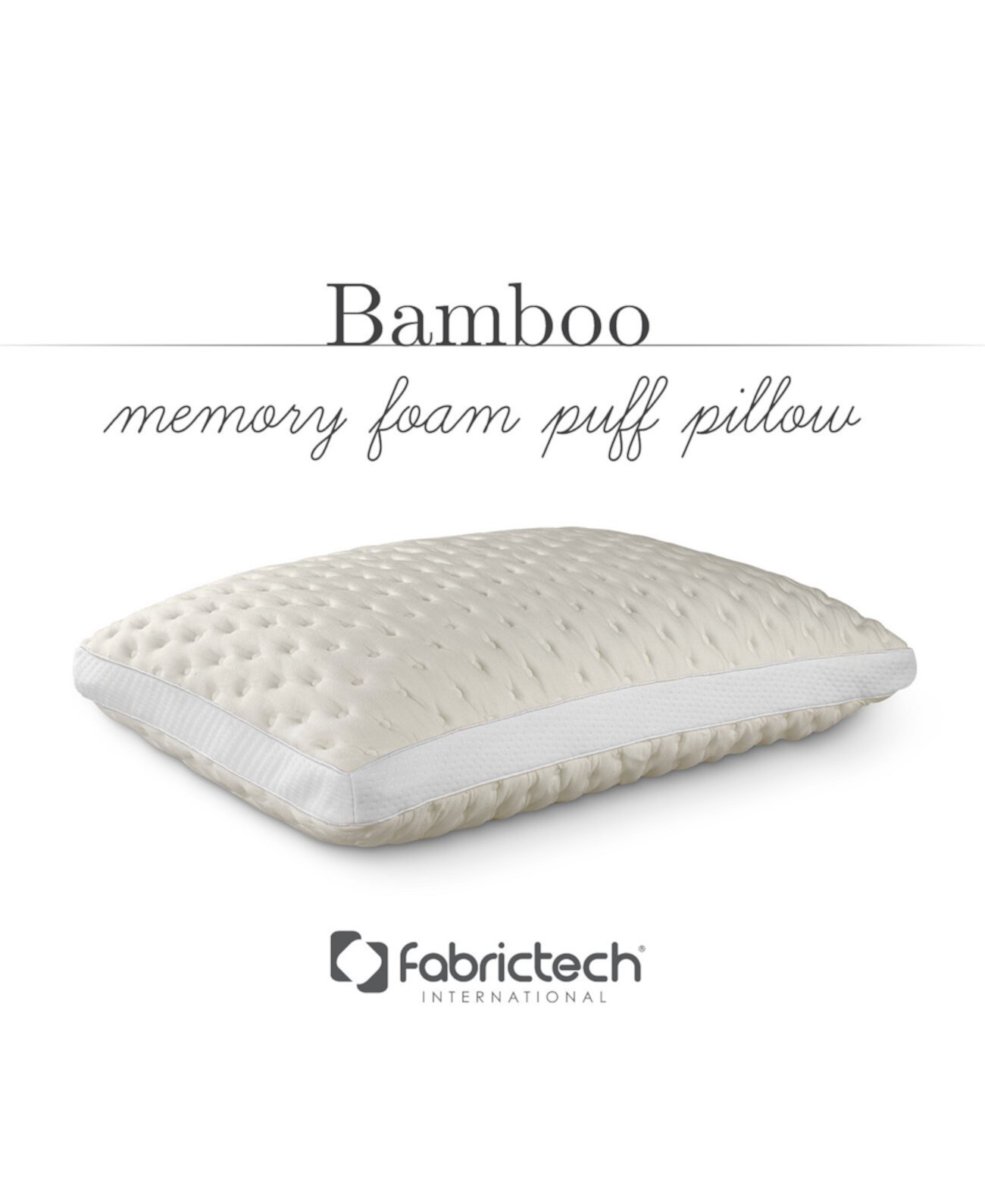 Подушка из бамбуковой пены с эффектом памяти Fabric Tech FabricTech