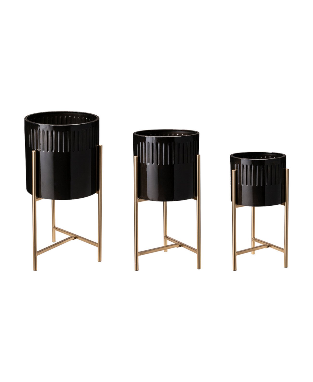 Modern Metal Plant Stands, Set of 3 Glitzhome