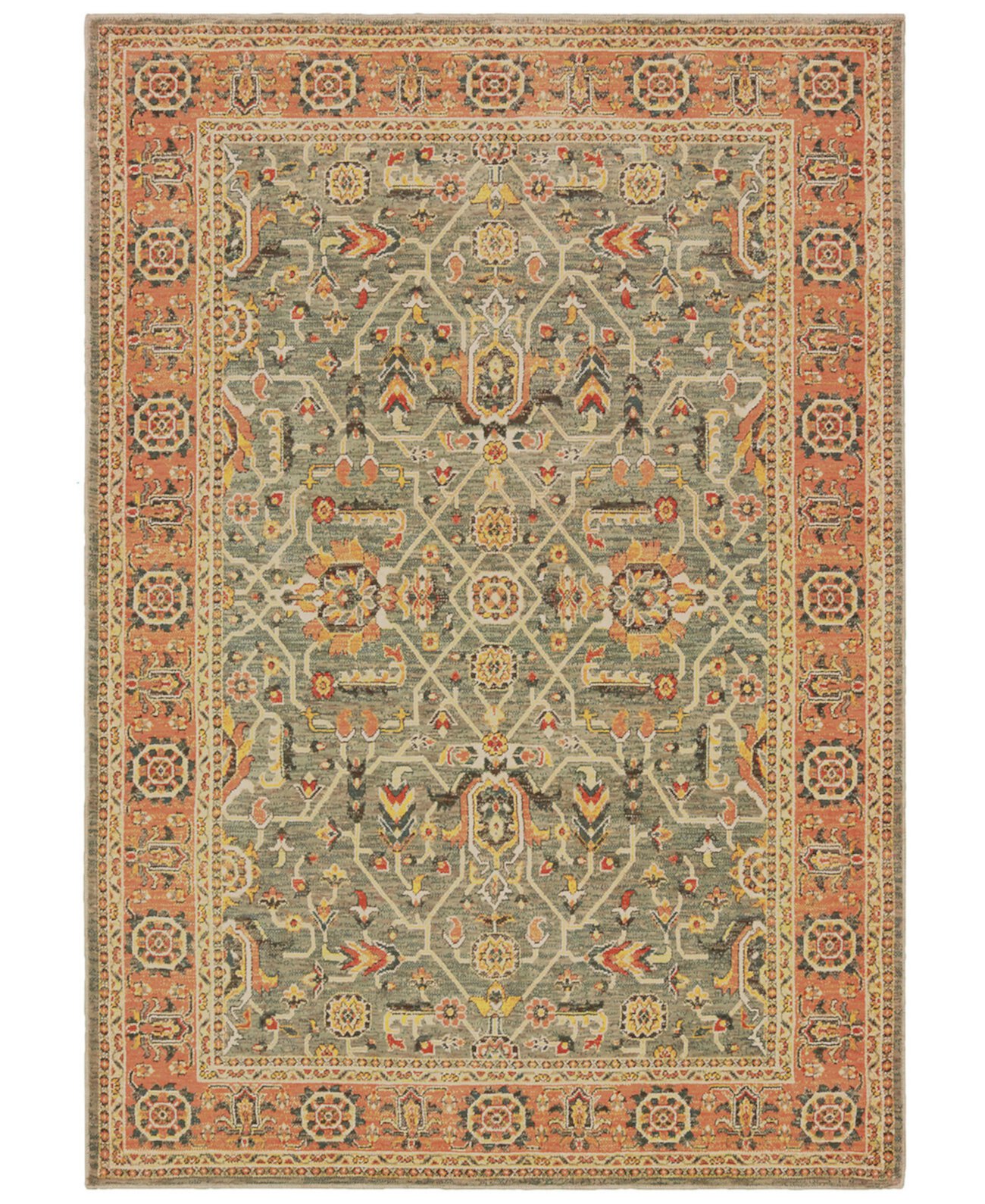 ЗАВЕРШЕНИЕ! Ковер Toscana 9537B размером 5 футов 3 дюйма x 7 футов 6 дюймов Oriental Weavers