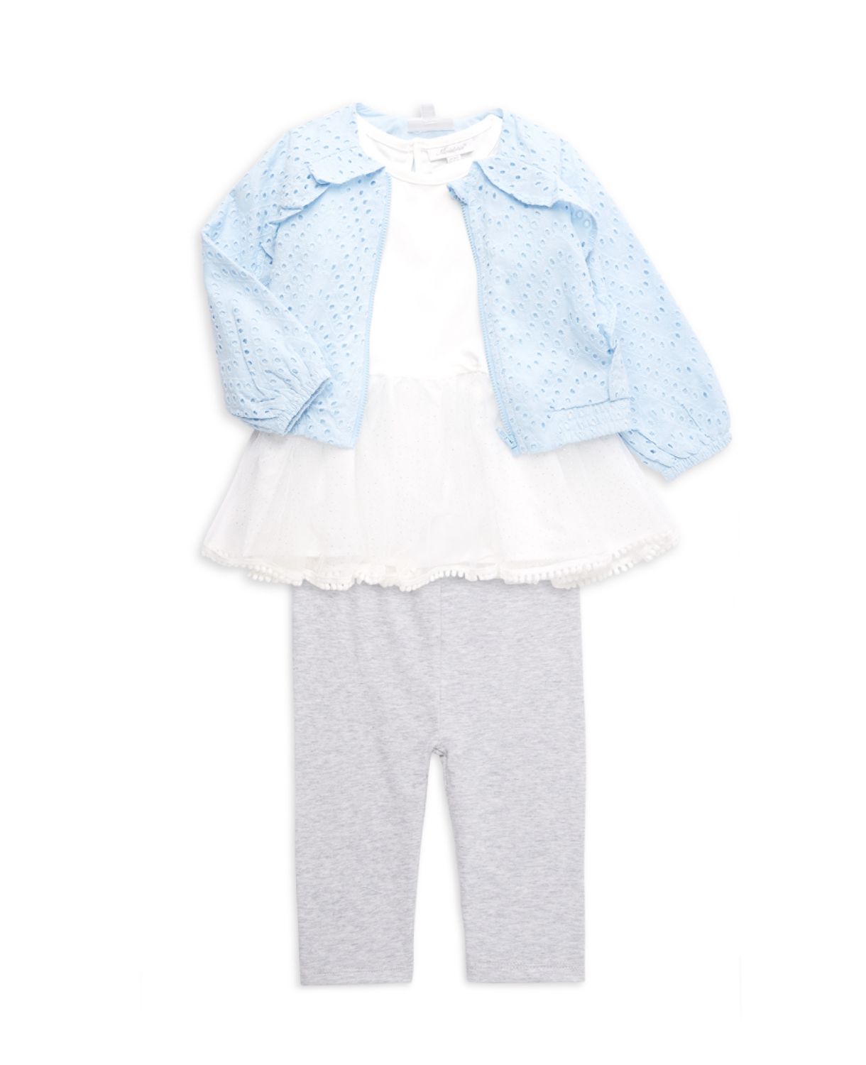 Куртка из 3-х частей для маленьких девочек, топ & amp; Комплект брюк Miniclasix