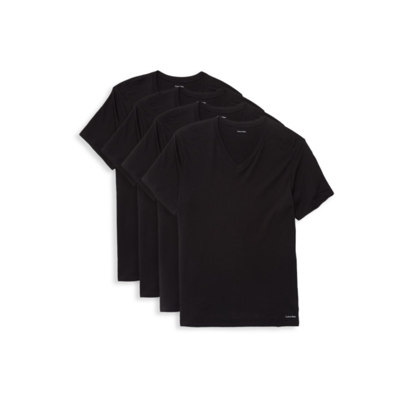 Комплект футболок с четырьмя V-образным вырезом Calvin Klein