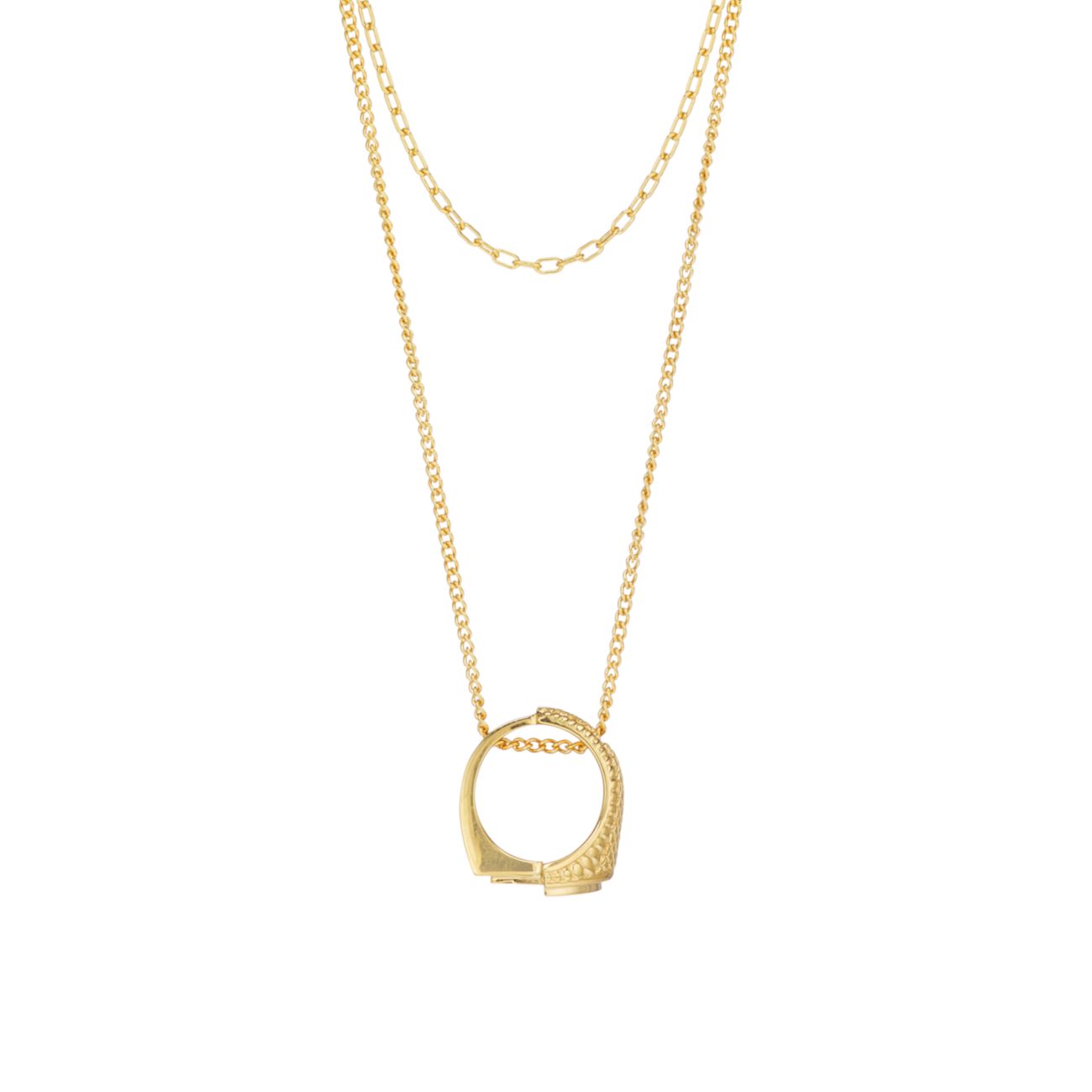 Колье "Misfit Ring" из стерлингового серебра с покрытием из 18-каратного золота Ambush