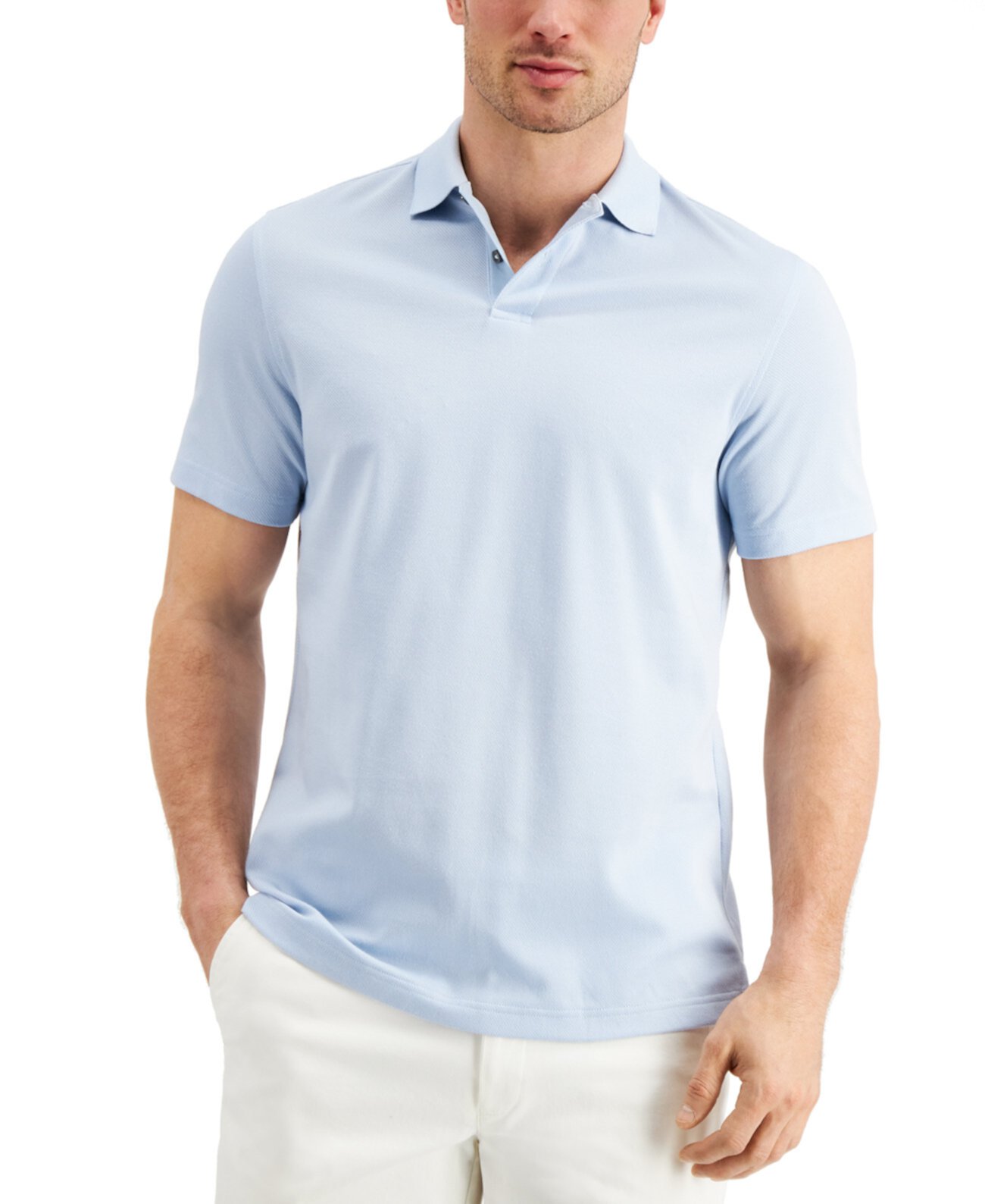 Мужская футболка-поло из смесового хлопка Supima®, созданная для Macy's Tasso Elba