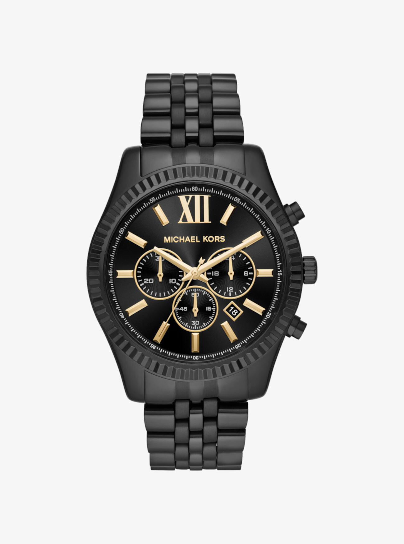 Крупногабаритные часы Lexington Black-Tone Michael Kors