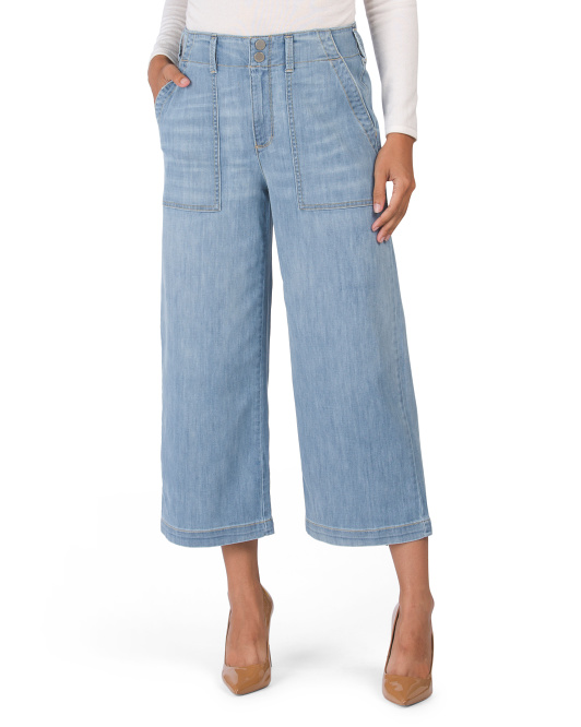 Винтажные джинсы с широкими штанинами Seven7