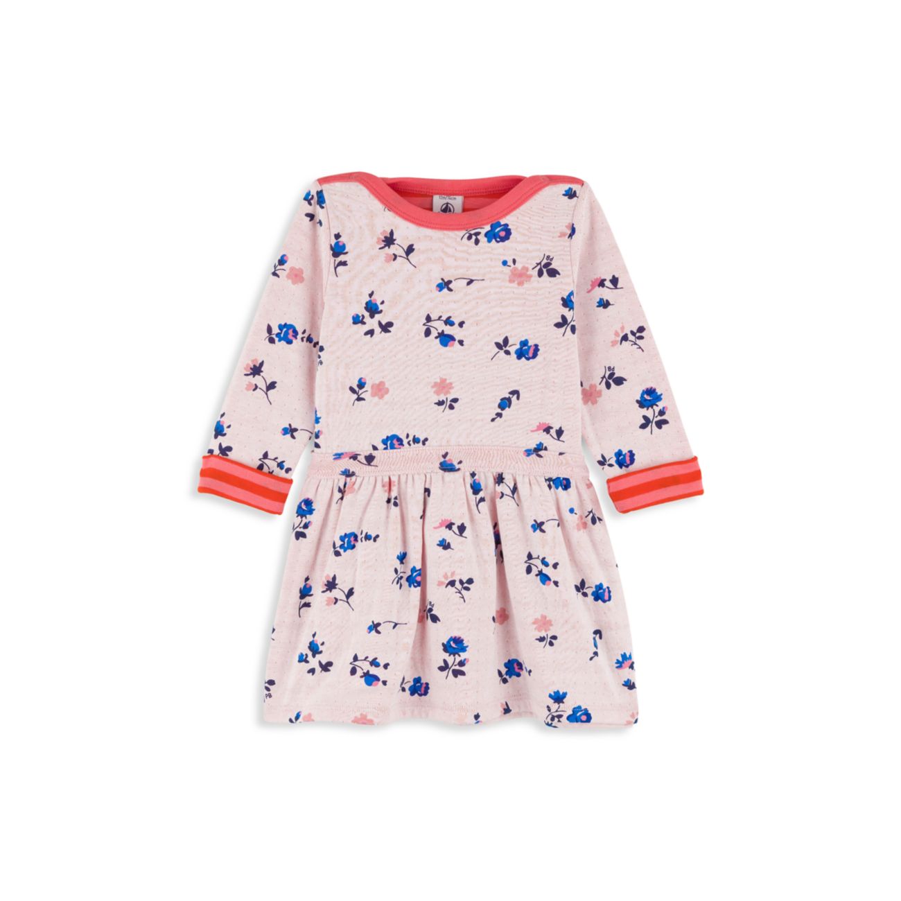 Baby Girl's & amp; Хлопковое платье с цветочным принтом для маленькой девочки Petit Bateau
