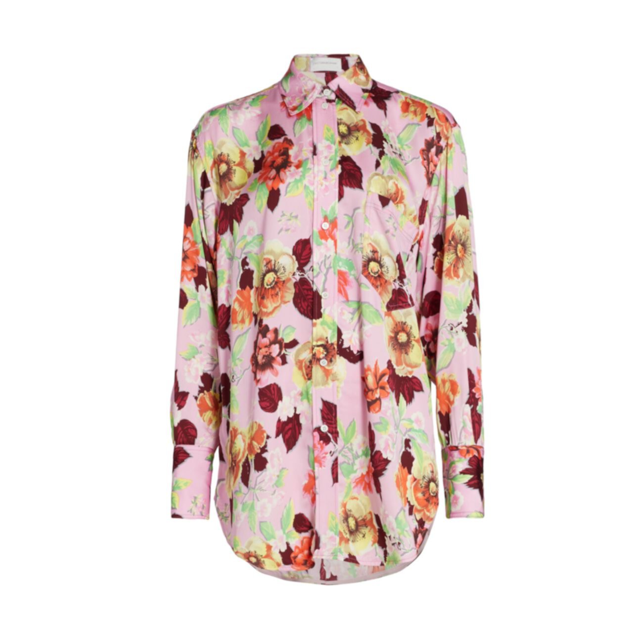 Рубашка на пуговицах с цветочным принтом Victoria Beckham