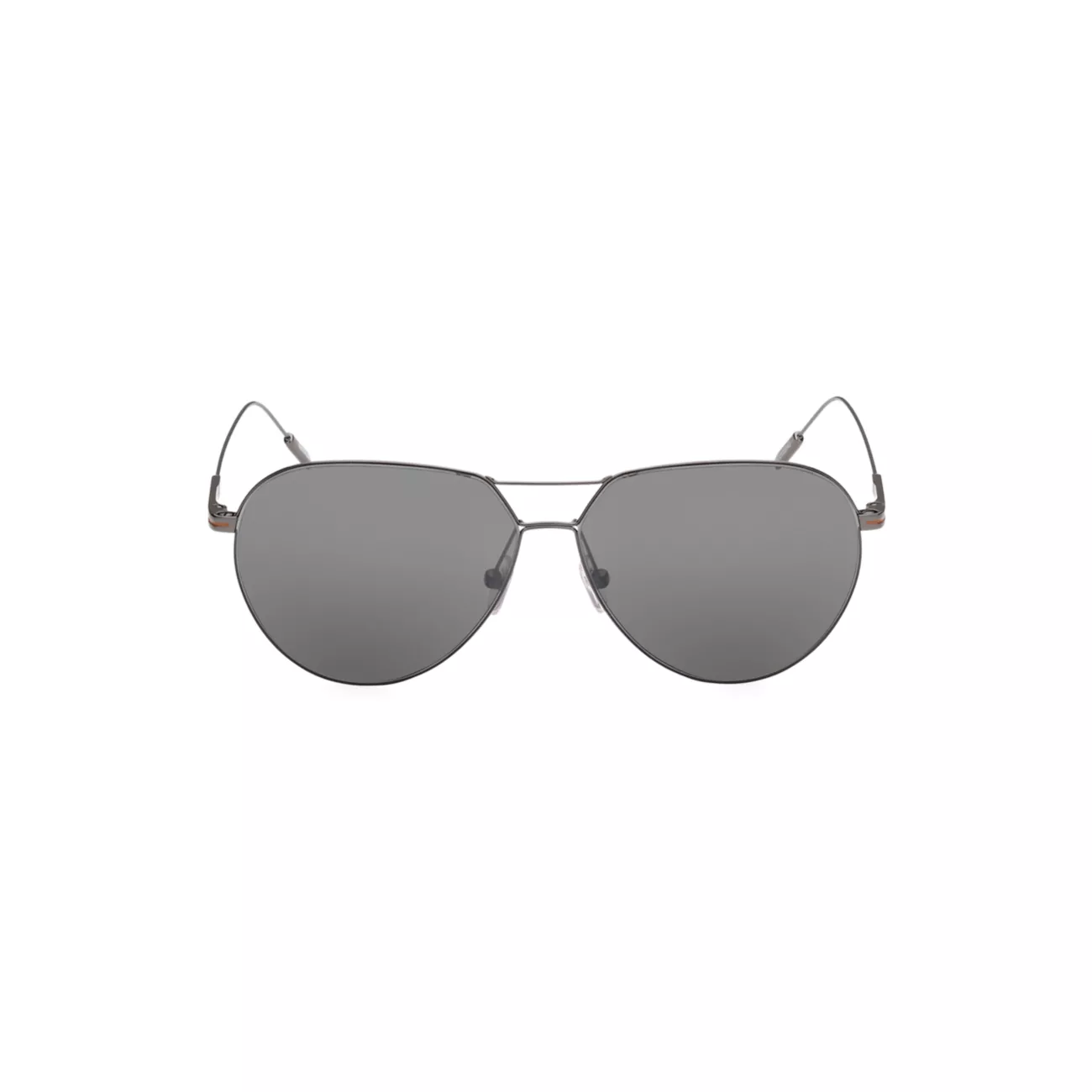 Солнцезащитные очки-авиаторы из металла 60 мм Zegna