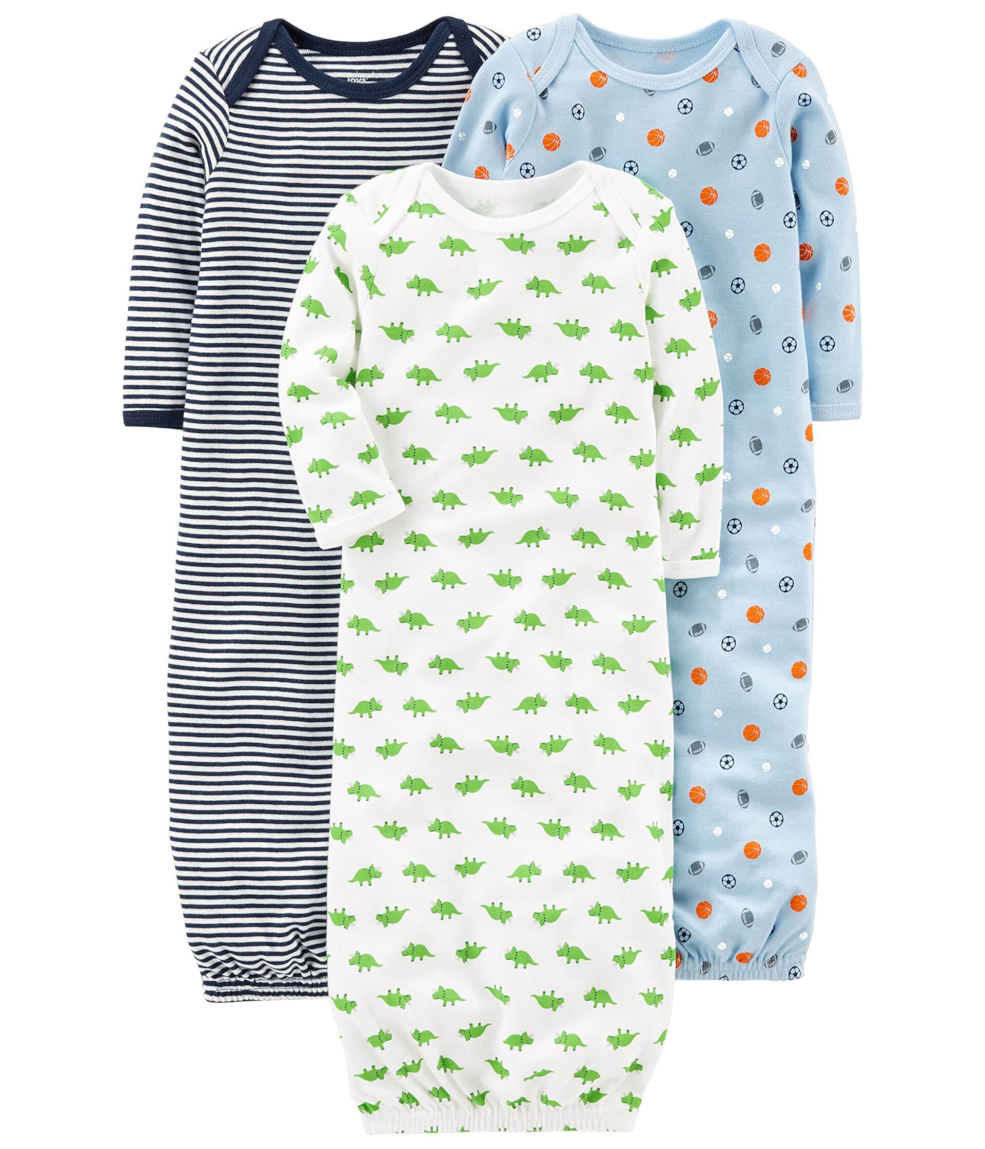 3 пары пижам из нейтрального хлопка (для младенцев) Simple Joys by Carter's