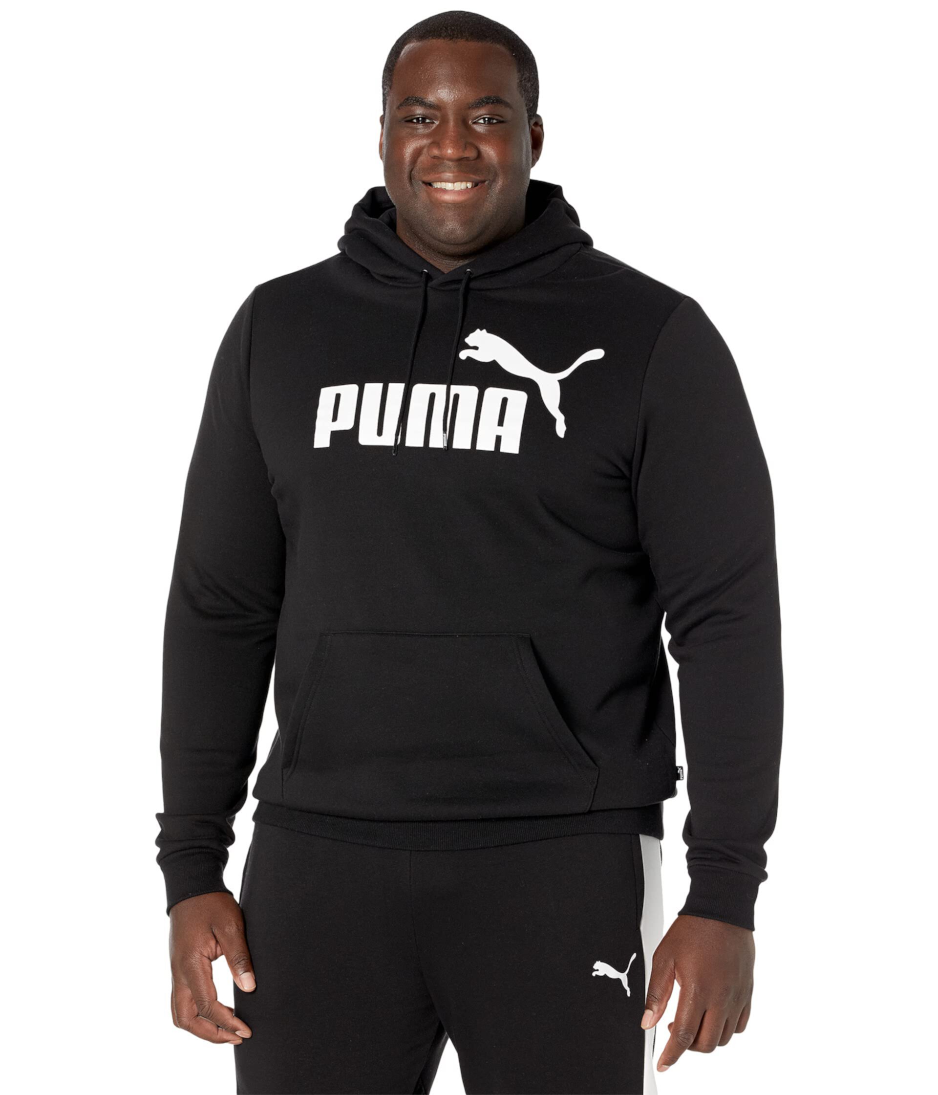 Мужской Пуловер PUMA Big & Tall Essentials Big Logo Fleece Hoodie PUMA