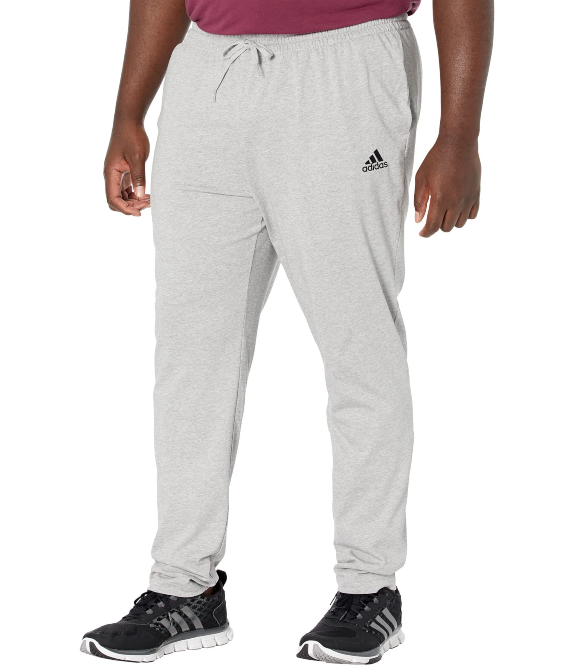 Одинарные зауженные брюки из джерси Big & Tall Essentials Adidas