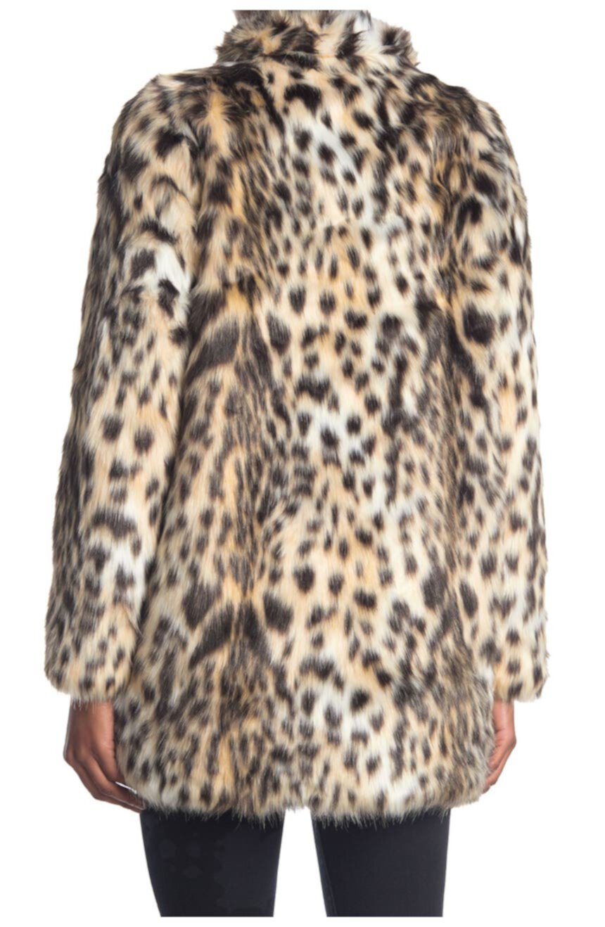 Пальто из искусственного меха с леопардовым принтом RACHEL Rachel Roy