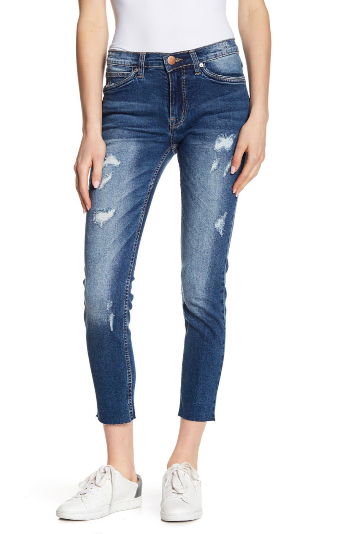 Укороченные джинсы-скинни Hart с эффектом потертости SUPPLIES BY UNION BAY