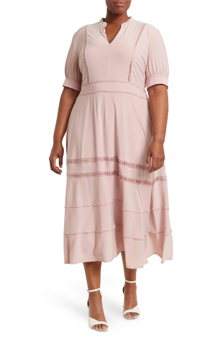 Платье миди с кружевной вставкой TAYLOR DRESSES
