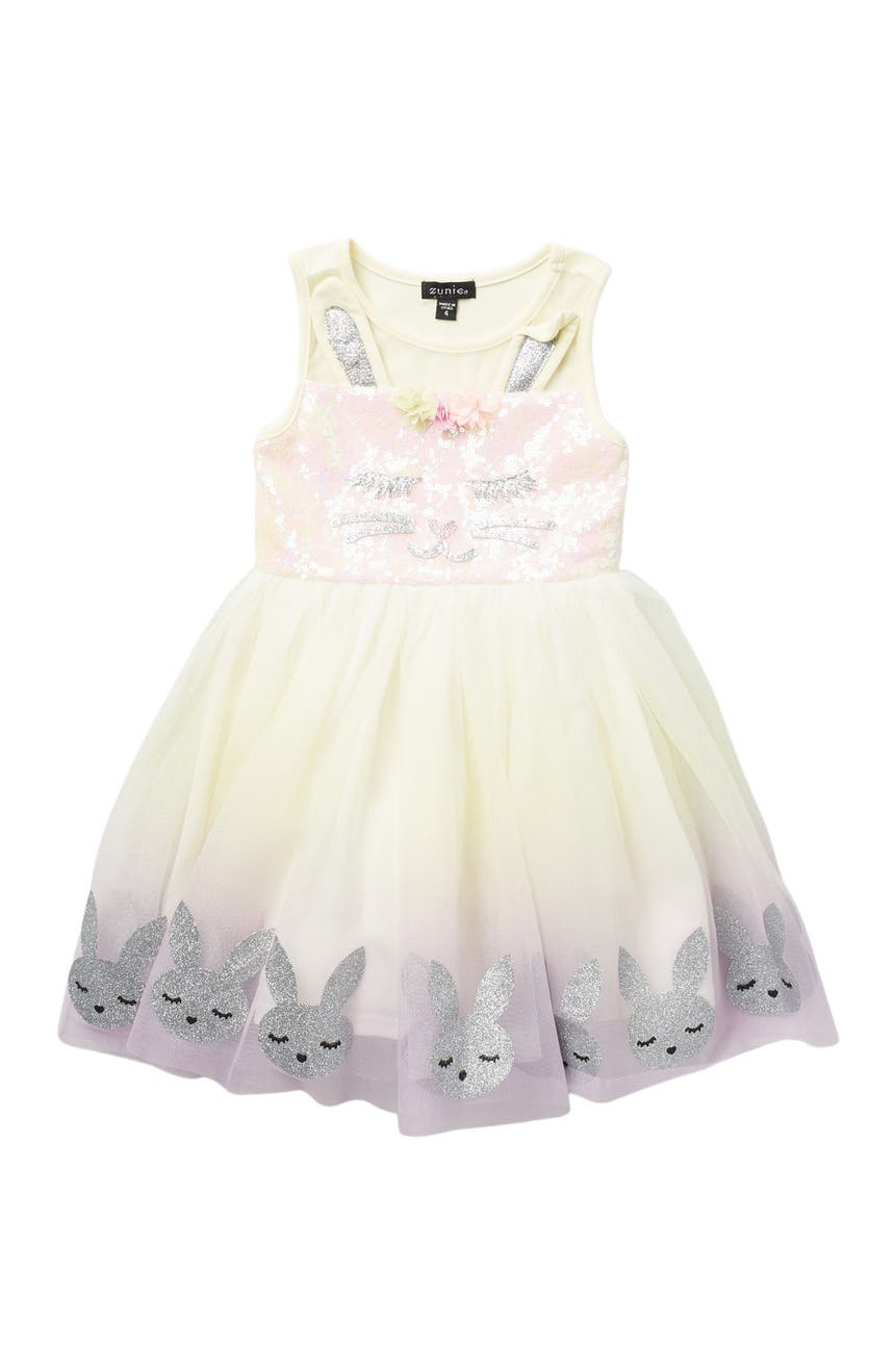 Весеннее платье с пайетками Bunny Zunie