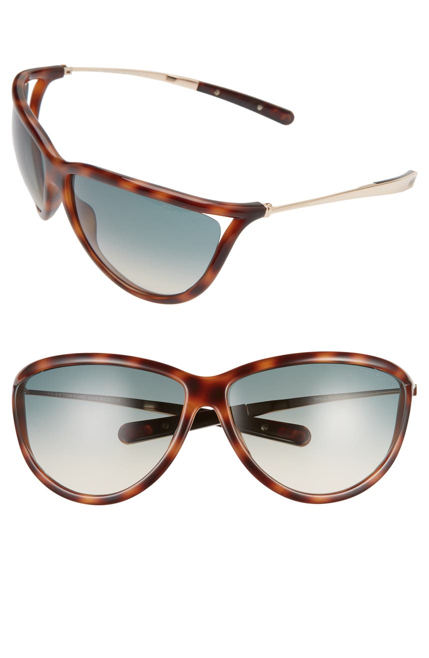 Крупногабаритные солнцезащитные очки Tammy 70 мм с градиентом градиента Tom Ford