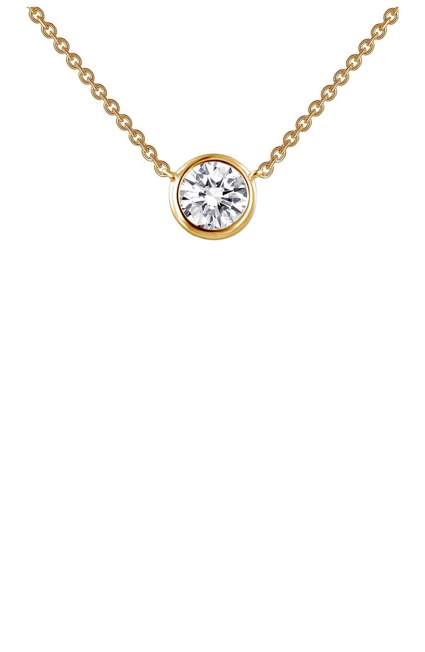 Ожерелье из стерлингового серебра с покрытием из 18-каратного золота с имитацией бриллианта LaFonn