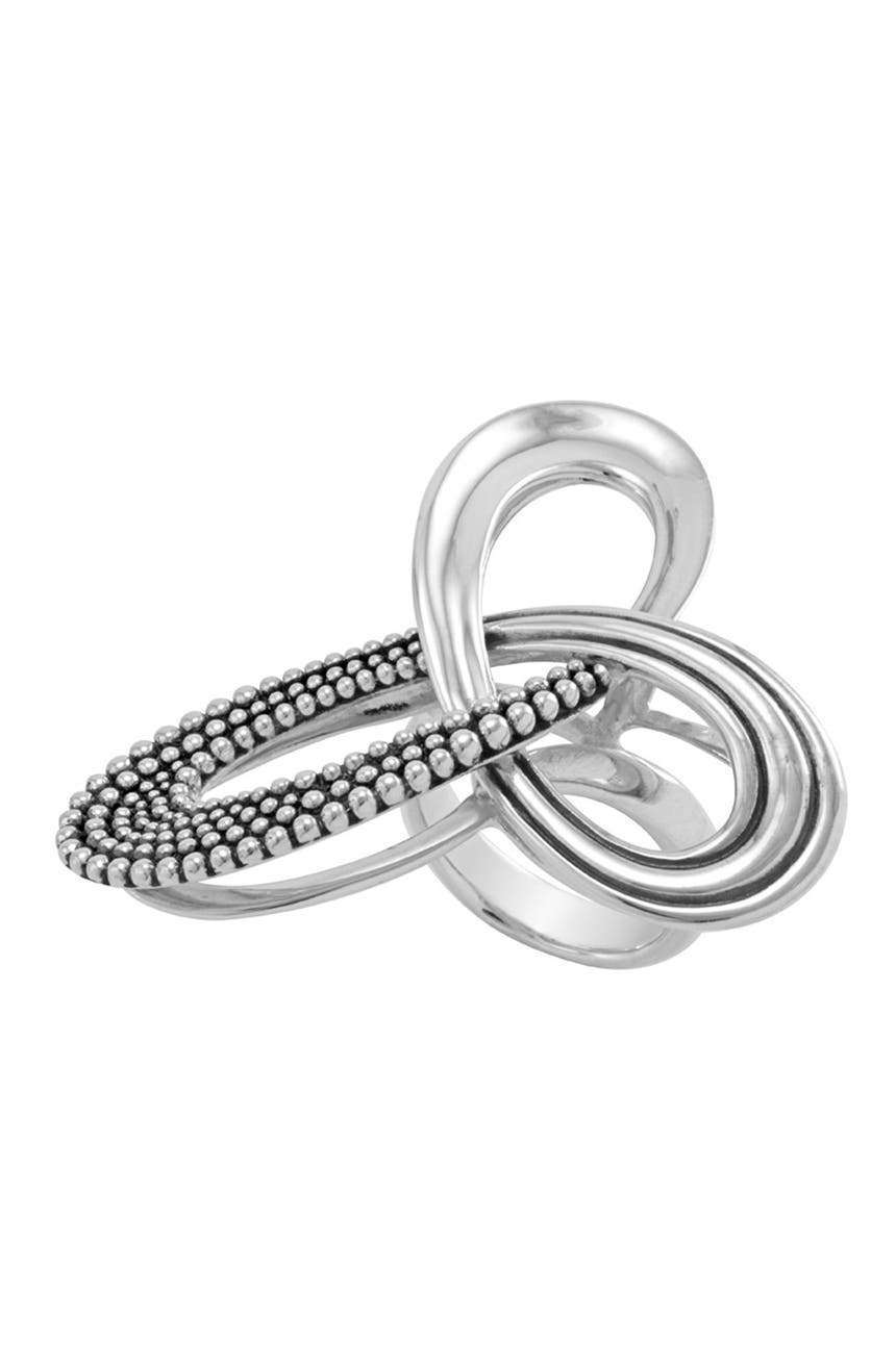 Кольцо-пируэт из стерлингового серебра, размер 7 LAGOS