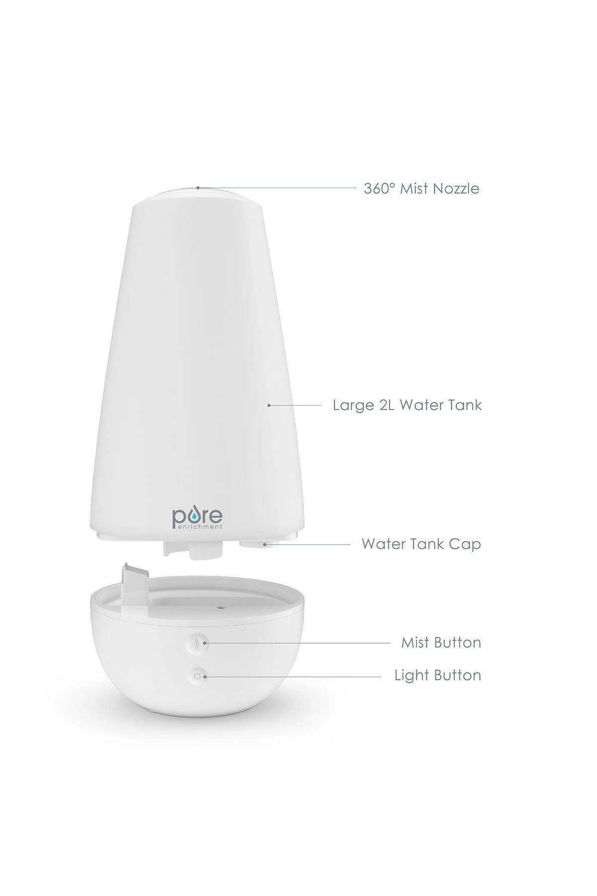 PureSpa XL 3-в-1 ароматический диффузор, увлажнитель и свет для настроения Pure Enrichment