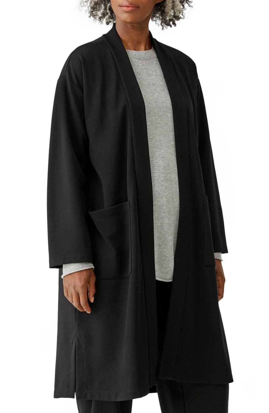 Куртка с высоким воротником и поясом Eileen Fisher
