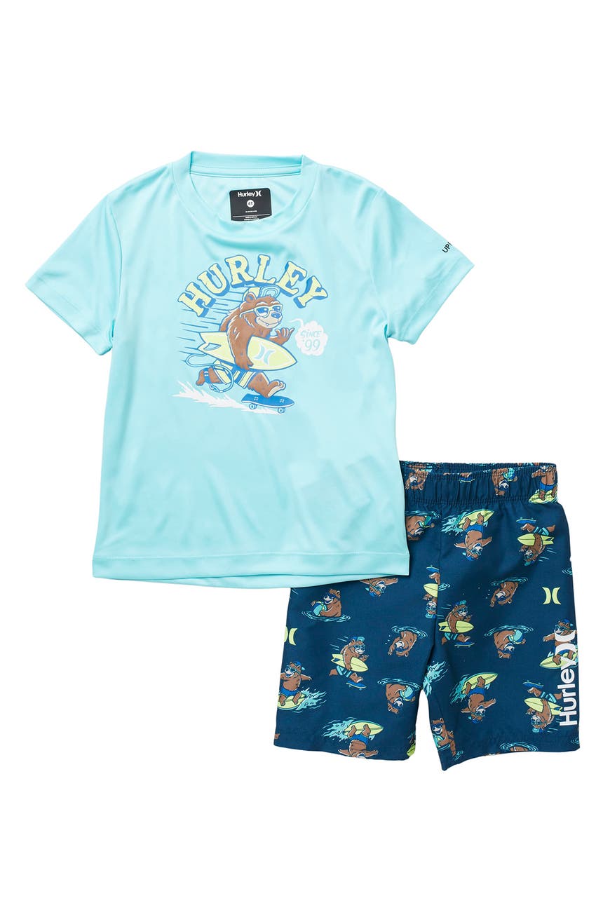 Рубашка Surfin Bear и комплект шорт Hurley