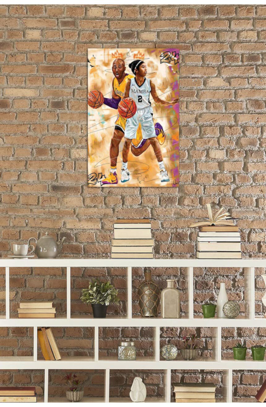 Kobe X Gigi от Crixtover Edwin Canvas Wall Art — 18 x 26 дюймов ICanvas