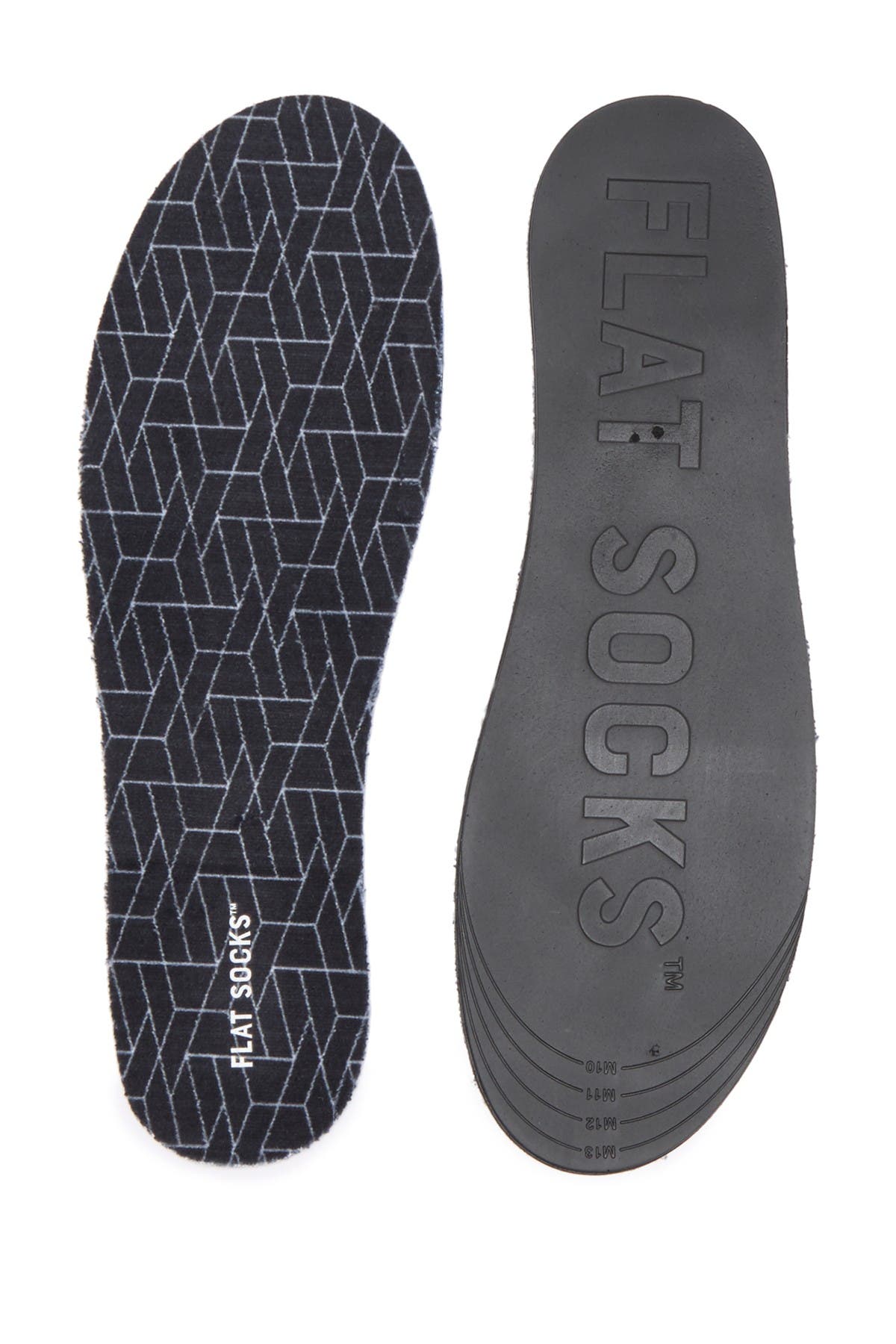 Большая махровая плоская стелька для носка Flat Socks