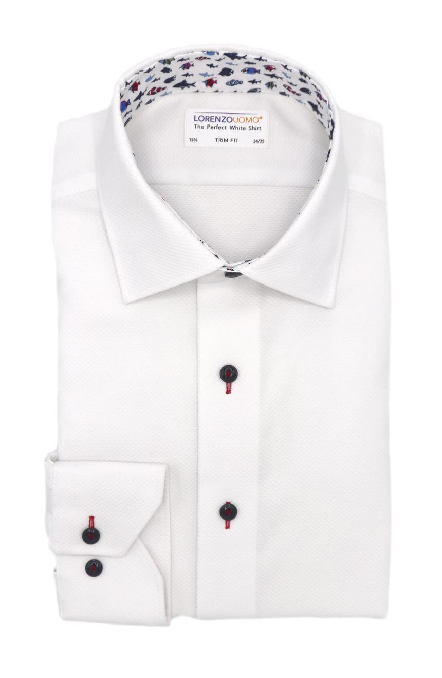 Классическая рубашка с текстурированной отделкой Diamond Lorenzo Uomo