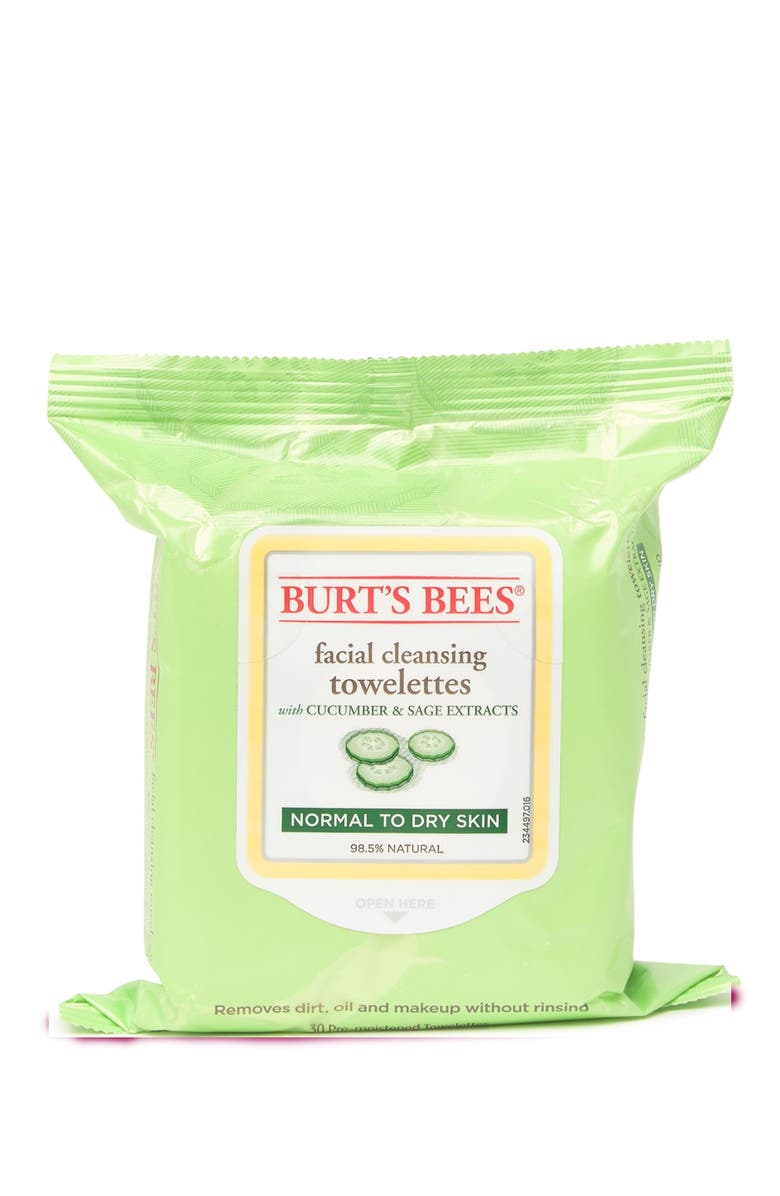 Очищающие салфетки для лица - огурец и шалфей BURT'S BEES