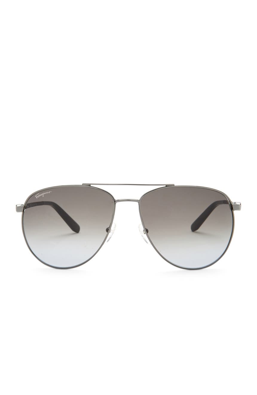 Солнцезащитные очки-авиаторы 60 мм Salvatore Ferragamo
