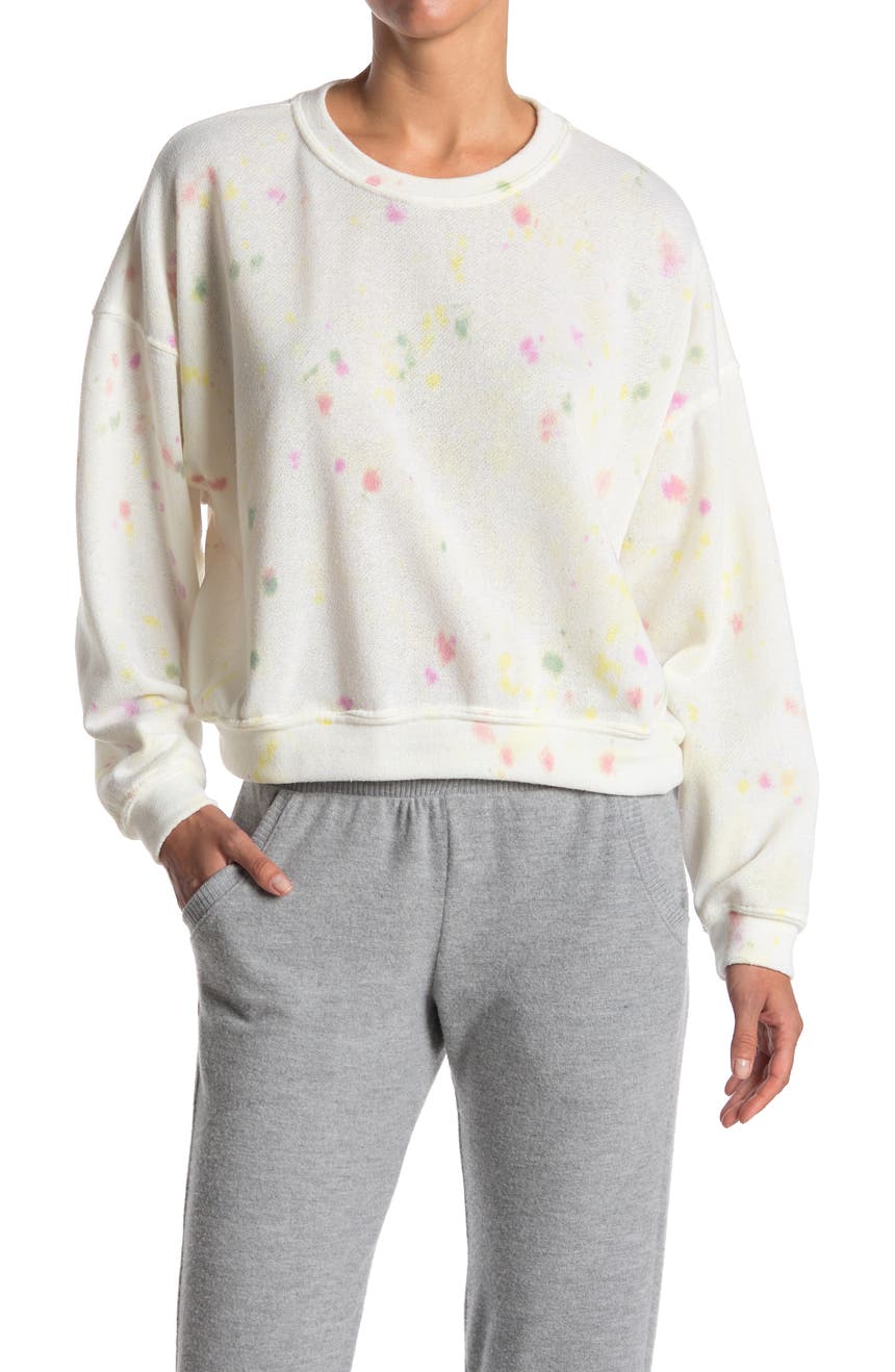 Пуловер с принтом в виде брызг краски WST CST