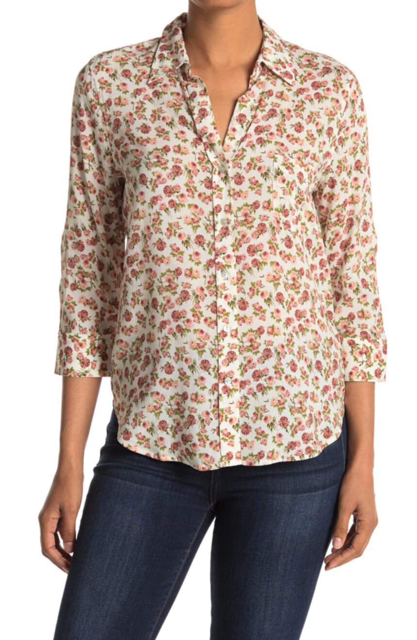 Блуза на пуговицах с цветочным рисунком Ryan L'AGENCE
