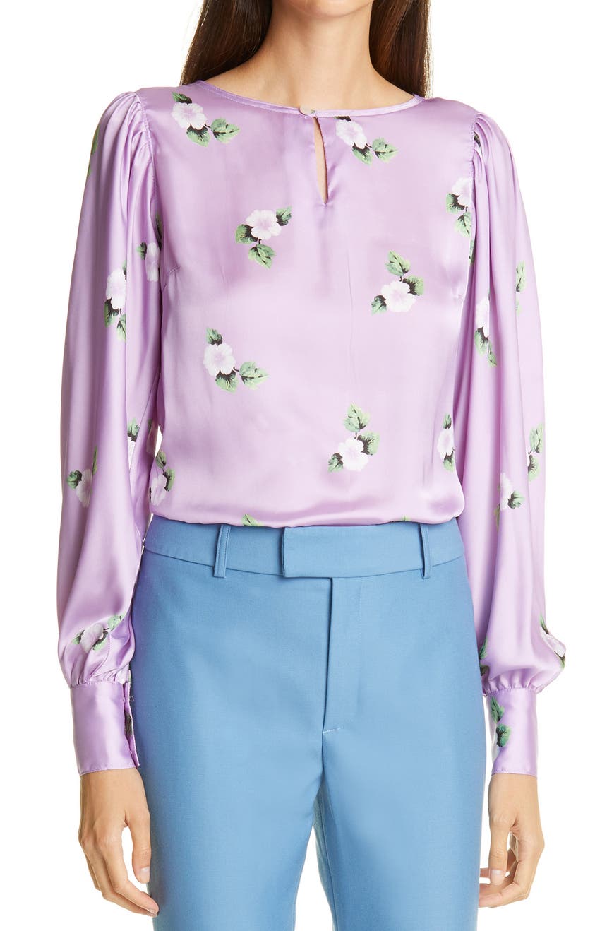 Блуза Keyhole с цветочным принтом Smythe
